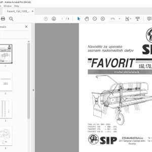 SIP Favorit 150 170 150 S Parts Manual - PDF DOWNLOAD