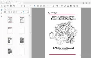 SPECTRUM 2007 4.3L GM Engine IMPCO Emission Fuel System LPG Service Manual - PDF