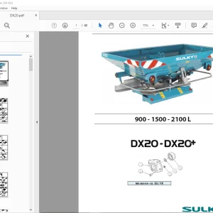 SULKY DX20 DX20+ 900 1500 2100 L Parts Manual - PDF DOWNLOAD