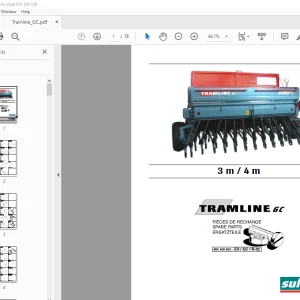 SULKY Tramline 3m 4m Parts Manual - PDF DOWNLOAD