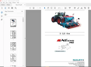 SULKY Tramline CE-CX 3-4 m Parts Manual - PDF DOWNLOAD