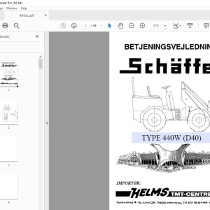 Schaffer 440W (D40) Betjeningsvejledning - PDF DOWNLOAD