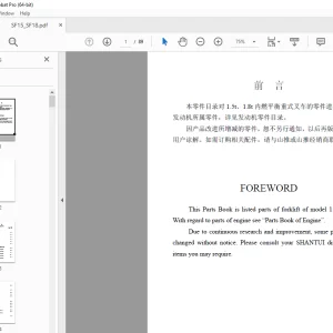 Shantui 1.5t & 1.8t Forklift Parts Manual - PDF DOWNLOAD