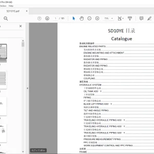 Shantui SD10YE Bulldozer Parts Manual - PDF DOWNLOAD