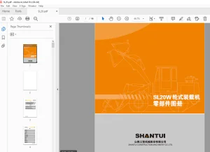 Shantui SL20W Bulldozer Parts Manual - PDF DOWNLOAD