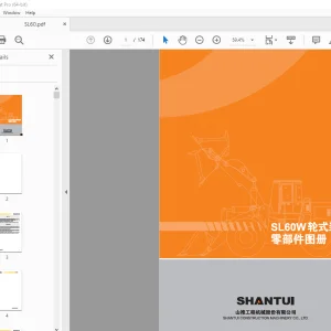 Shantui SL60W Wheel Loader Parts Manual - PDF DOWNLOAD
