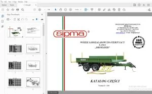 Sipma T-1501 DROMADER WÓZEK SAMOZAŁADOWCZO-STERTUJĄCY KATALOG CZĘŚCI - PDF DOWNLOAD