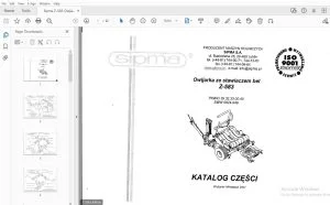 Sipma Z-583 Owijarka Ze Stawiaczem bel KATALOG CZĘŚCI - PDF DOWNLOAD