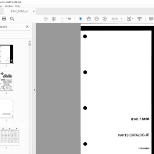 Steyr 8141 8140a 8160a 1400a Traktor Parts Manual - PDF DOWNLOAD