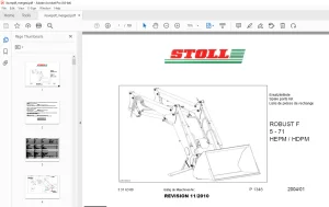Stoll ROBUST F 5 - 71 HEPM / HDPM Parts Manual - PDF DOWNLOAD