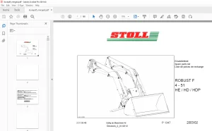 Stoll ROBUST F4 - 51 HE / HD / HDP Parts Manual - PDF DOWNLOAD