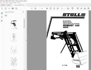 Stoll Robust 100 HDPM Parts Manual - PDF DOWNLOAD