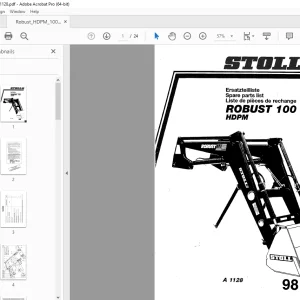 Stoll Robust 100 HDPM Parts Manual - PDF DOWNLOAD