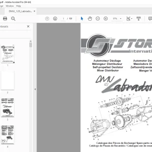 Storti DMU 125 Labrador Parts Manual - PDF DOWNLOAD