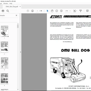 Storti DMU Bull Dog Parts Manual - PDF DOWNLOAD
