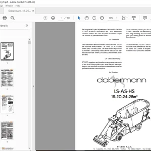 Storti Dobermann LS-AS-HS 16-20-24-28 m3 Parts Manual PDF