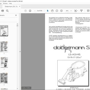 Storti Dobermann SV LS-AS-HS 13-15-17-20m3 Parts Manual - PDF
