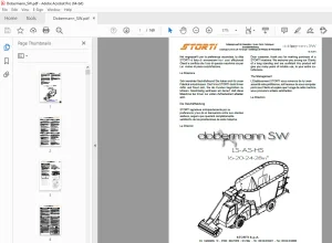 Storti Dobermann SW LS-AS-HS 16-20-24-28m3 Wagen Parts Manual PDF