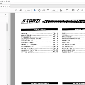 Storti Dunker 12-14-17-20 m3 Wagen Parts Manual - PDF DOWNLOAD