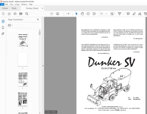 Storti Dunker SV 12-14-17-20 mc Wagen Parts Manual - PDF DOWNLOAD