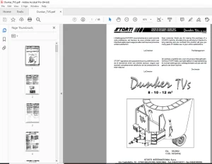 Storti Dunker TVS 8-10-12 m³ Parts Manual - PDF DOWNLOAD