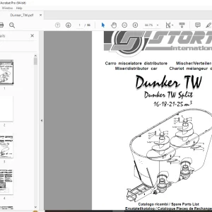 Storti Dunker TW 16-18-21-25 m3 Wagen Parts Manual - PDF DOWNLOAD