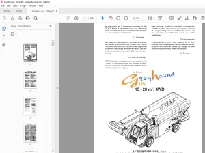 Storti Greyhound 180 15-20 m³ / 4WD Parts Manual - PDF DOWNLOAD