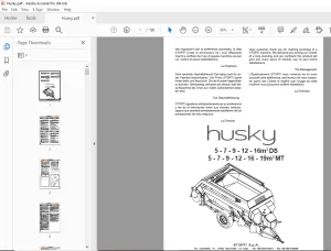 Storti Husky 5-7-9-12-16m³ DS 5-7-9-12-16-19m³ MT Wagen Parts Manual PDF