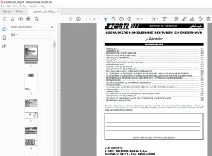 Storti Labrador 90 190 GEBRUIKERS HANDLEIDING BESTUREN EN ONDERHOUD PDF