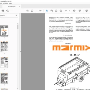 Storti Marmix 12-15 m3 Parts Manual - PDF DOWNLOAD