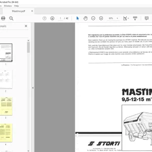 Storti Mastino 9,5-12-15 m³ Parts Manual - PDF DOWNLOAD
