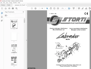 Storti Mixer Labrador 50 70 Parts Manual - PDF DOWNLOAD