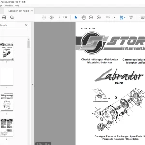 Storti Mixer Labrador 50 70 Parts Manual - PDF DOWNLOAD