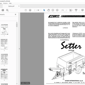 Storti Setter 9-13 mc Parts Manual - PDF DOWNLOAD