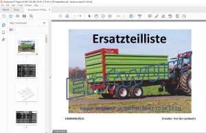 Strautmann ET-Kipper SK 8001 E SK 8001 TD SK 12 TD SK 14 TD Ersatzteilliste PDF