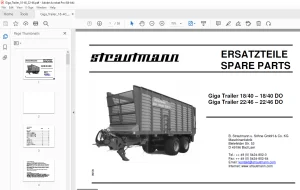Strautmann Giga Trailer 18/40 – 18/40 DO Giga Trailer 22/46 – 22/46 DO ERSATZTEILE PDF