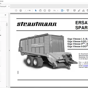 Strautmann Giga Vitesse I, II, III, IV II-DO, III-DO, IV-DO IIplus, IIIplus, IVplus II-DOplus, III-DOplus, IV-DOplus Ersatzteile PDF