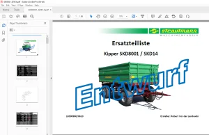 Strautmann Kipper SKD8001 / SKD14 Ersatzteilliste - PDF DOWNLOAD