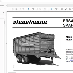 Strautmann Mega Trailer Mega Trailer DO ERSATZTEILE - PDF DOWNLOAD