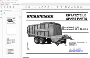 Strautmann Mega Vitesse II, III, IV Mega Vitesse II-DO, III-DO, IV-DO ERSATZTEILE PDF