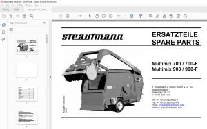 Strautmann Multimix 700 / 700-F Multimix 900 / 900-F Ersatzteile PDF