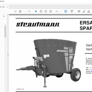 Strautmann Verti-Mix 400 & 500 ERSATZTEILE - PDF DOWNLOAD