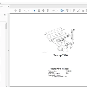 Kverneland Taarup 7120 Bale Wrapper Parts Manual - PDF DOWNLOAD