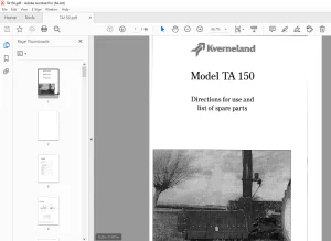 Taarup TA 150 Forage Harvester Parts Manual - PDF DOWNLOAD