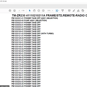 Tadano Crane TM-ZR230 41110210211A FRAME/STD,REMOTE-RADIO CONT.Parts Manual - PDF DOWNLOAD