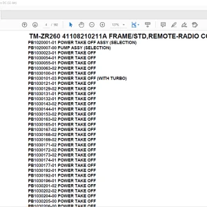 Tadano Crane TM-ZR260 41108210211A FRAME/STD,REMOTE-RADIO CONT. Parts Manual - PDF DOWNLOAD