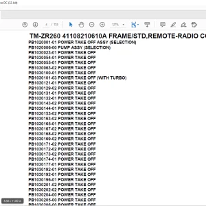 Tadano Crane TM-ZR260 41108210610A FRAME/STD,REMOTE-RADIO CONT.,S-HOOK-IN Parts Manual - PDF DOWNLOAD