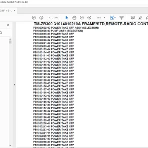 Tadano Crane TM-ZR300 31014010210A FRAME/STD,REMOTE-RADIO CONT. Parts Manual - PDF DOWNLOAD