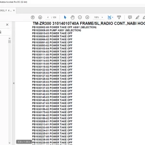 Tadano Crane TM-ZR300 31014010740A FRAME/SL,RADIO CONT.,NABI HOOK Parts Manual - PDF DOWNLOAD