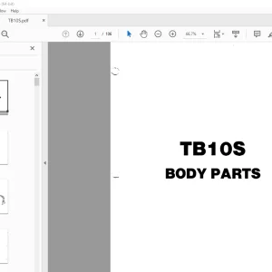 Takeuchi TB10S Body Parts Manual - PDF DOWNLOAD